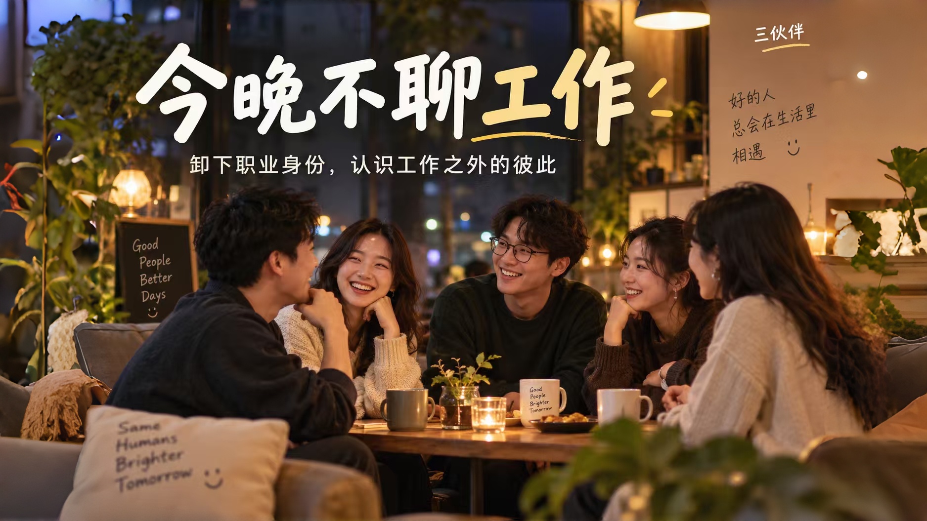 今晚不聊工作，卸下职业身份，聊聊工作外的彼此活动封面