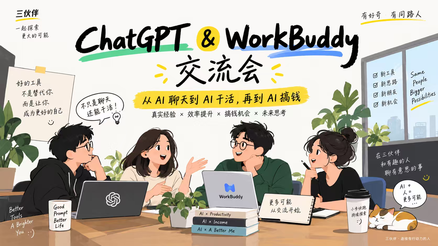 chatgpt & workbuddy交流会活动封面