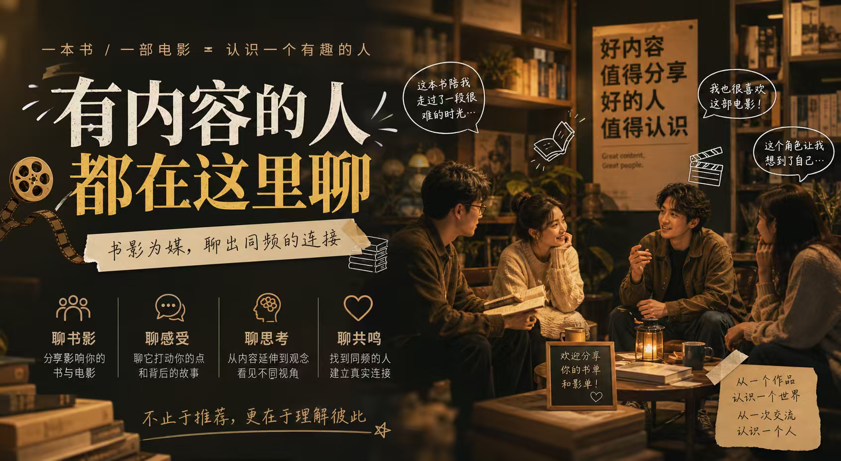 聊聊书影，认识新朋友活动封面